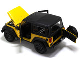 2014 Jeep Wrangler yellow 1:18 Maisto diecast Scale Model car.