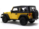 2014 Jeep Wrangler yellow 1:18 Maisto diecast Scale Model car.