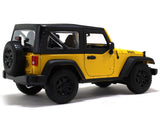 2014 Jeep Wrangler yellow 1:18 Maisto diecast Scale Model car.