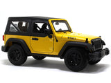 2014 Jeep Wrangler yellow 1:18 Maisto diecast Scale Model car.