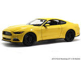 2015 Ford Mustang GT yellow 1:18 Maisto diecast Scale Model car