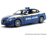 2016 Alfa Romeo Giulia Polizia 1:24 Bburago diecast Scale Model car.