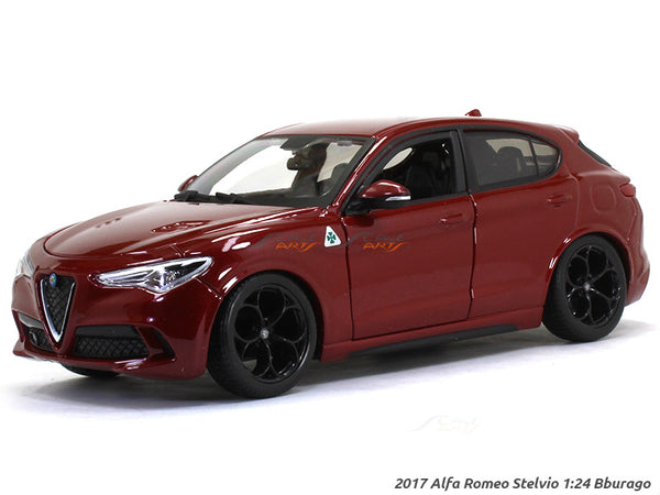 2017 Alfa Romeo Stelvio 1:24 Bburago diecast Scale Model car.