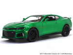 2017 Chevrolet Camaro ZL1 green 1:24 Motormax diecast scale model car.