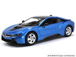2018 BMW I8 Coupe 1:24 Motormax diecast scale model car.
