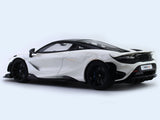 2020 McLaren 765 LT Silica White 1:18 GT Spirit scale model car miniature