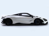 2020 McLaren 765 LT Silica White 1:18 GT Spirit scale model car miniature