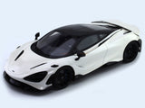 2020 McLaren 765 LT Silica White 1:18 GT Spirit scale model car miniature