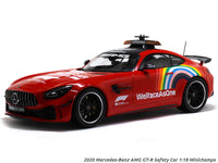 2020 Mercedes-Benz AMG GT-R Safety Car 1:18 Minichamps diecast scale model car collectible.