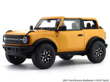 2021 Ford Bronco Badlands Cyber Orange 1:18 GT Spirit scale model car miniature