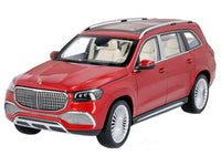 2021 Mercedes-Maybach GLS 600 X167 red 1:18 Paragon diecast scale model car.