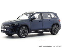 2021 Mercedes-Benz EQB blue 1:18 NZG diecast scale model car collectible |  Scale Arts India