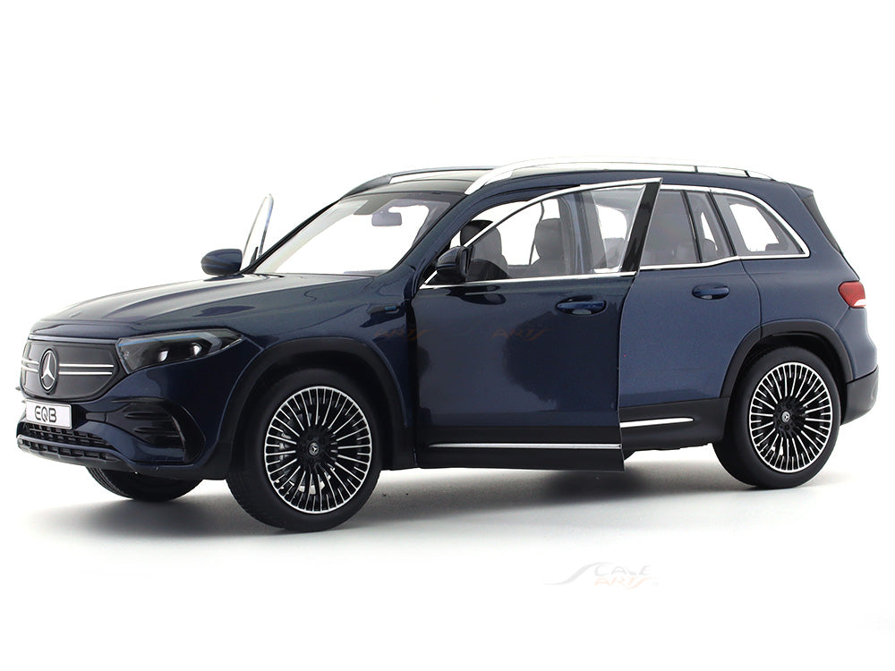 2021 Mercedes-Benz EQB blue 1:18 NZG diecast scale model car