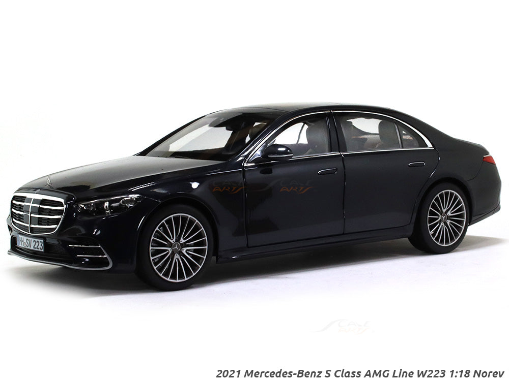 2021 Mercedes-Benz S Class AMG Line W223 blue 1:18 Norev diecast scale model  car collectible