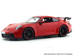 2022 Porsche 911 992 GT3 red 1:18 Maisto diecast Scale Model collectible