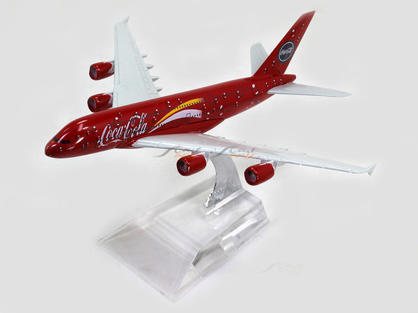 Airbus A380 Coca Cola 1:400 diecast airplane model.