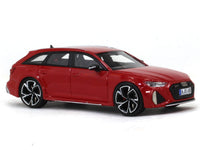 Audi RS6 Avant C8 red 1:64 Stance Hunters scale model car.