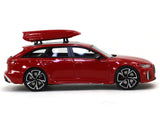 Audi RS6 Avant C8 red 1:64 Stance Hunters scale model car.