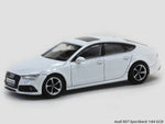 Audi RS7 Sportback white 1:64 GCD diecast scale miniature car.