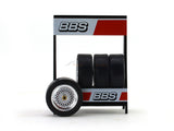 BBS Tires and Rim set 1:18 IXO diorama accessories.