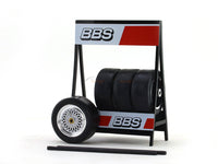 BBS Tires and Rim set 1:18 IXO diorama accessories.