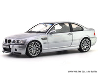 Paint Rashes : BMW M3 E46 CSL silver 1:18 Solido diecast scale model