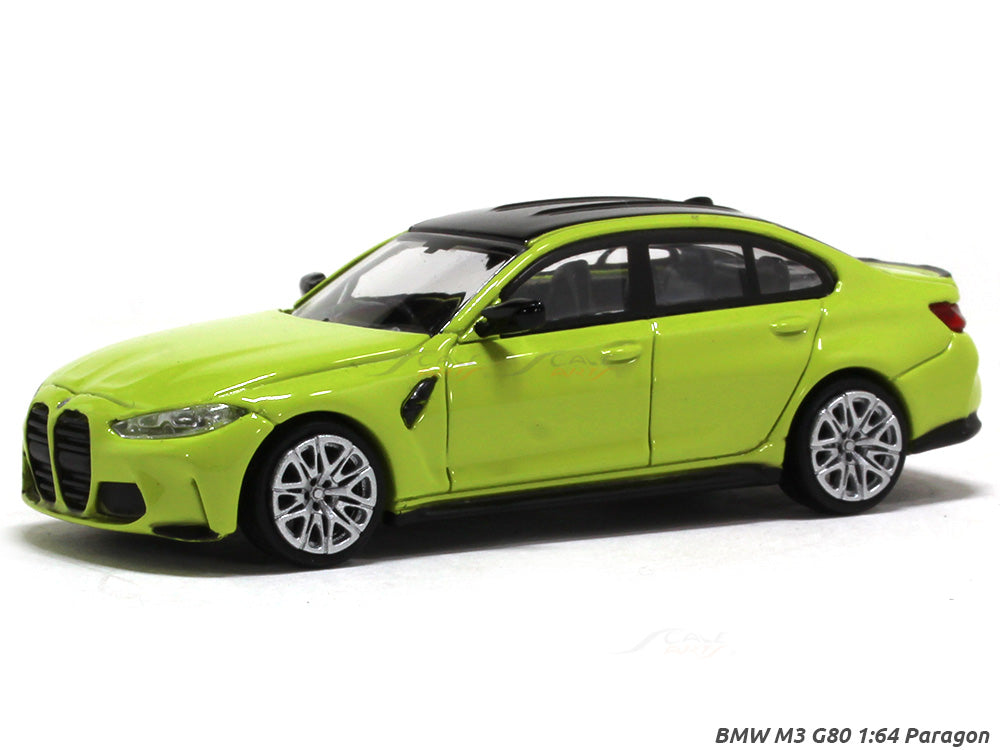BMW M3 G80 Sao Paulo Yellow 1:64 Paragon diecast scale miniature car |  Scale Arts India