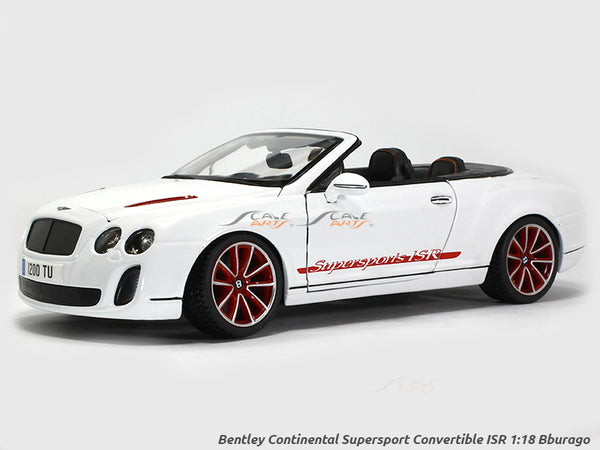 Bentley Continental Supersport Convertible ISR 1:18 Bburago diecast Scale Model car.