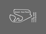 Top 5 F1 tracks chrome plated stickers.