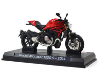 2014 Ducati Momster 1200 S 1:24 diecast Scale Model Bike.