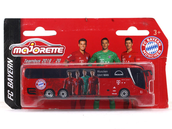 FC Bayern Teambus 2019-20 1:64 Majorette diecast Scale Model bus.