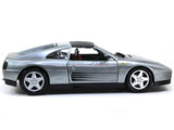 Ferrari 348 TS silver 1:18 Bburago diecast scale model car.