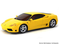 Ferrari 360 Modena yellow 1:43 Kyosho Scale Model.