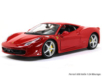 Ferrari 458 Italia Red 1:24 Bburago diecast Scale Model car.