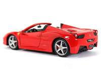 Ferrari 458 Spider Red 1:24 Bburago diecast Scale Model car.
