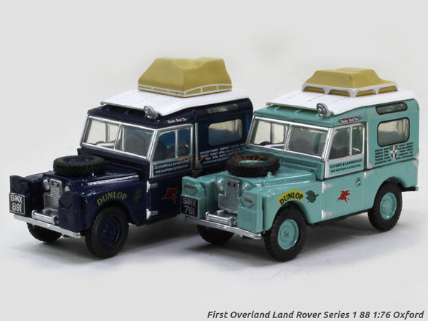 First Overland Land Rover Series I 88 1:76 Oxford diecast Scale Model Car.