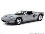 Ford GT Concept silver 1:24 Motormax diecast scale model car.