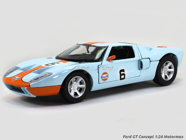 Ford GT Concept gulf 1:24 Motormax diecast scale model car.
