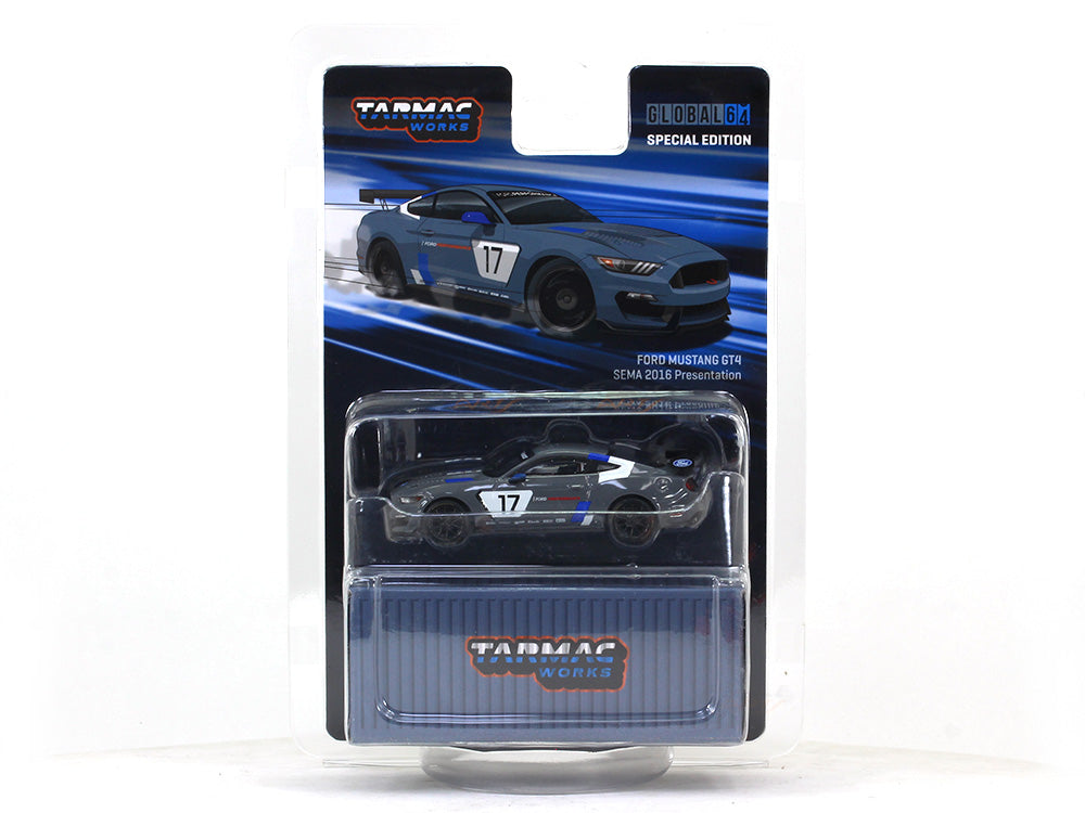 Tarmac Works Global64 Ford Mustang GT4 Del 2016 – Modellino Da Corsa Scala 1:64, Edizione Limitata