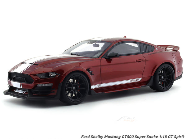 Modellino Shelby Collectibles 1/18 – Ford Mustang Shelby GT500 Super Snake 2012 – Bianco Metallo