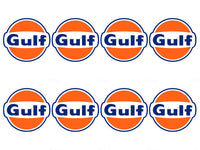 Gulf water resistant sticker set