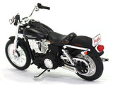 2006 FXDBI Dyna Street Bob Black Harley Davidson 1:18 Maisto diecast scale model bike.