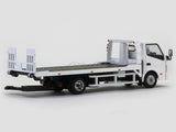 Hino 300 Flatbed truck white 1:64 GCD diecast scale model miniature truck.
