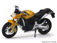 Honda Hornet 1:18 Welly diecast Scale Model Bike.