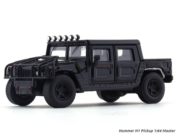 Hummer H1 Pickup truck black 1:64 Master diecast scale model car
