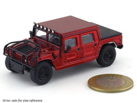 Hummer H1 Pickup truck red 1:64 Master diecast scale model car