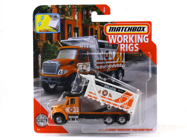 International Workstar 7500 Dump Truck 1:64 Matchbox collectible.