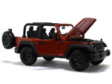 Jeep Wrangler Rubicon red 1:18 Maisto diecast Scale Model car.