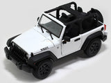 Jeep Wrangler Rubicon white 1:18 Maisto diecast Scale Model car.