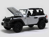 Jeep Wrangler Rubicon white 1:18 Maisto diecast Scale Model car.